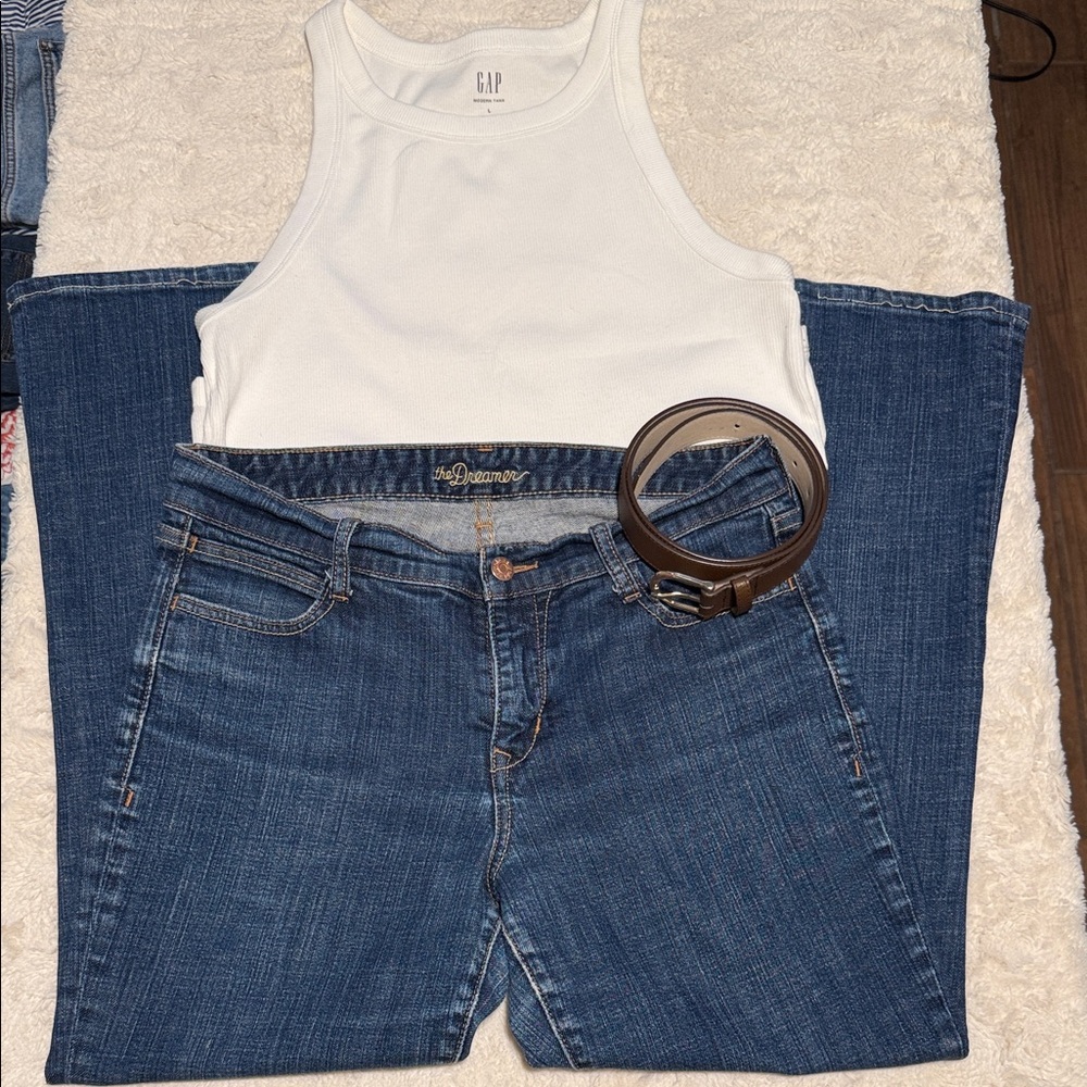 Old Navy Women's Blue Flare Jeans.       The Dreamer